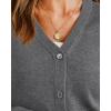 imageArachampampCloz Womens Wool Blend Business Casual Cardigan Sweaters 2025Dark Gray