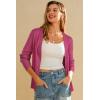 imageArachampampCloz Womens Wool Blend Business Casual Cardigan Sweaters 2025Ruby Pink