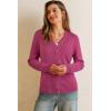 imageArachampampCloz Womens Wool Blend Business Casual Cardigan Sweaters 2025Ruby Pink