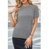 imageArachampampCloz Womens Wool Blend Business Casual Loose Fit Summer Sweaters OutfitsGray