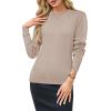 imageArachampampCloz Womens Wool Blend Classic Crew Neck Casual Fall SweatersAapricot02
