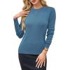 imageArachampampCloz Womens Wool Blend Classic Crew Neck Casual Fall SweatersAblue