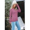 imageArachampampCloz Womens Wool Blend Classic Crew Neck Casual Fall SweatersAdark Pink