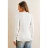 imageArachampampCloz Womens Wool Blend Classic Crew Neck Casual Fall SweatersCablewhite