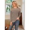 imageArachampampCloz Womens Wool Blend Classic Crew Neck Casual Fall SweatersKhakinavy