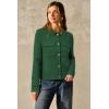 imageArachampampCloz Womens Wool Blend Fall Fashion Button Down Cropped Jacket Shackets 2025Green