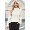 imageArachampampCloz Womens Wool Blend Fall Sweaters Mock Neck Business Casual OutfitsAoffwhite