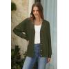 imageArachampampCloz Womens Wool Blend Lightweight Fall Business Casual Cardigan SweatersArmy Green