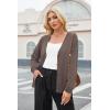 imageArachampampCloz Womens Wool Blend Lightweight Fall Business Casual Cardigan SweatersCoffee