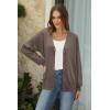 imageArachampampCloz Womens Wool Blend Lightweight Fall Business Casual Cardigan SweatersCoffee