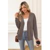imageArachampampCloz Womens Wool Blend Lightweight Fall Business Casual Cardigan SweatersCoffee