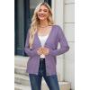 imageArachampampCloz Womens Wool Blend Lightweight Fall Business Casual Cardigan SweatersElegant Purple