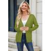 imageArachampampCloz Womens Wool Blend Lightweight Fall Business Casual Cardigan SweatersGrass Green