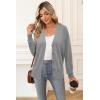 imageArachampampCloz Womens Wool Blend Lightweight Fall Business Casual Cardigan SweatersGray