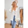 imageArachampampCloz Womens Wool Blend Lightweight Fall Business Casual Cardigan SweatersWhite
