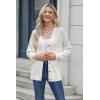 imageArachampampCloz Womens Wool Blend Lightweight Fall Business Casual Cardigan SweatersWhite