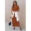 imageArachampampCloz Womens Wool Blend Lightweight Fall Casual T Shirts Maxi Dress 2025Caramel