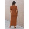 imageArachampampCloz Womens Wool Blend Lightweight Fall Casual T Shirts Maxi Dress 2025Caramel