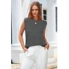 imageArachampampCloz Womens Wool Blend Mock Neck Sweaters Vest Business Casual Trendy Tops Fall Outfits 2025Dark Grey5046
