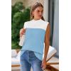 imageArachampampCloz Womens Wool Blend Mock Neck Sweaters Vest Business Casual Trendy Tops Fall Outfits 2025Dusty Blue5064