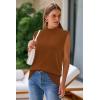 imageArachampampCloz Womens Wool Blend Mock Neck Sweaters Vest Business Casual Trendy Tops Fall Outfits 2025Rust