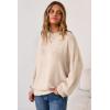 imageArachampampCloz Womens Wool Blend Oversized Sweaters Crewneck Casual Fall Outfits Fashion TopsApricot