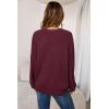 imageArachampampCloz Womens Wool Blend Oversized Sweaters Crewneck Casual Fall Outfits Fashion TopsBurgundy