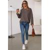 imageArachampampCloz Womens Wool Blend Oversized Sweaters Crewneck Casual Fall Outfits Fashion TopsCoffee