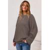 imageArachampampCloz Womens Wool Blend Oversized Sweaters Crewneck Casual Fall Outfits Fashion TopsCoffee