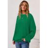imageArachampampCloz Womens Wool Blend Oversized Sweaters Crewneck Casual Fall Outfits Fashion TopsGreen