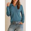imageArachampampCloz Womens Wool Blend Polo Shirts Fall Sweaters Business Casual Outfits 2025Blue