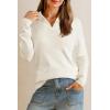 imageArachampampCloz Womens Wool Blend Polo Shirts Fall Sweaters Business Casual Outfits 2025Offwhite