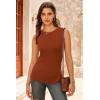 imageArachampampCloz Womens Wool Blend SideButton Slit Fall Casual Trendy Sweater Tanks 2025Caramel