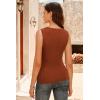 imageArachampampCloz Womens Wool Blend SideButton Slit Fall Casual Trendy Sweater Tanks 2025Caramel