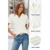 imageArachampampCloz Womens Wool Blend Summer Fall Tops Business Casual Polo Shirts 2025Offwhite