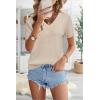 imageArachampampCloz Womens Wool Blend Summer Fall Tops Lightweight Business Casual BlousesApricot