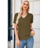 imageArachampampCloz Womens Wool Blend Summer Fall Tops Lightweight Business Casual BlousesBrown Green