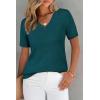 imageArachampampCloz Womens Wool Blend Summer Fall Tops Lightweight Business Casual BlousesGreen