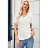 imageArachampampCloz Womens Wool Blend Summer Fall Tops Lightweight Business Casual BlousesOffwhite