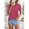 imageArachampampCloz Womens Wool Blend Summer Fall Tops Lightweight Business Casual BlousesRose
