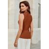 imageArachampampCloz Womens Wool Blend Sweater Soft Turtleneck AllSeason Casual Tank 2025Caramel