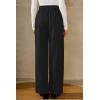 imageArachampampCloz Womens WrinkleFree Pleated Business Wide Leg Pants Fall 2025Black
