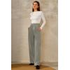 imageArachampampCloz Womens WrinkleFree Pleated Business Wide Leg Pants Fall 2025Gray Mocha