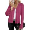 imageArachampampCloz Womens Wool Blend Business Casual Cardigan Sweaters 2025Ruby Pink