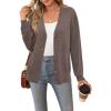 imageArachampampCloz Womens Wool Blend Lightweight Fall Business Casual Cardigan SweatersCoffee