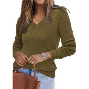 imageArachampampCloz Womens Wool Blend Fall Sweaters Business Casual OutfitsHeather Brown