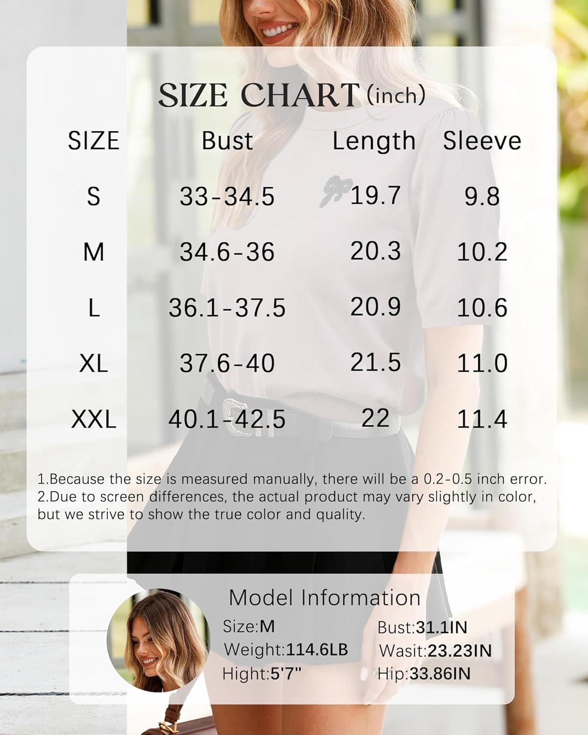 imageArachampampCloz Womens Puff Short Sleeve Shirts 2025 Summer Crew Neck Sequin Cute Crop Tops Trendy Casual PulloverCoffee