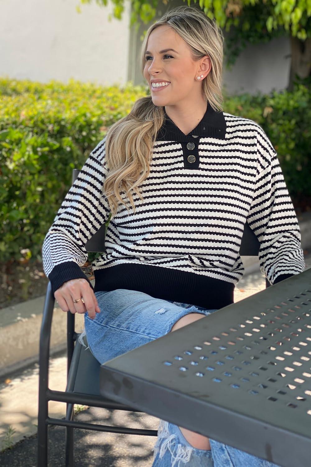 imageArachampampCloz Womens Swaters 2024 Fall Fashion Outfits Long Sleeve Crewneck Knit Tops Ruffle Casual TShirts Cute Tees BlousesBlack3170