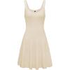 imageArachampampCloz Womens 2025 Summer Dresses Knitted Sleeveless Spring Casual Flowy A Line Beach Vacation Mini SundressBeige