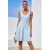imageArachampampCloz Womens 2025 Summer Dresses Knitted Sleeveless Spring Casual Flowy A Line Beach Vacation Mini SundressLight Blue